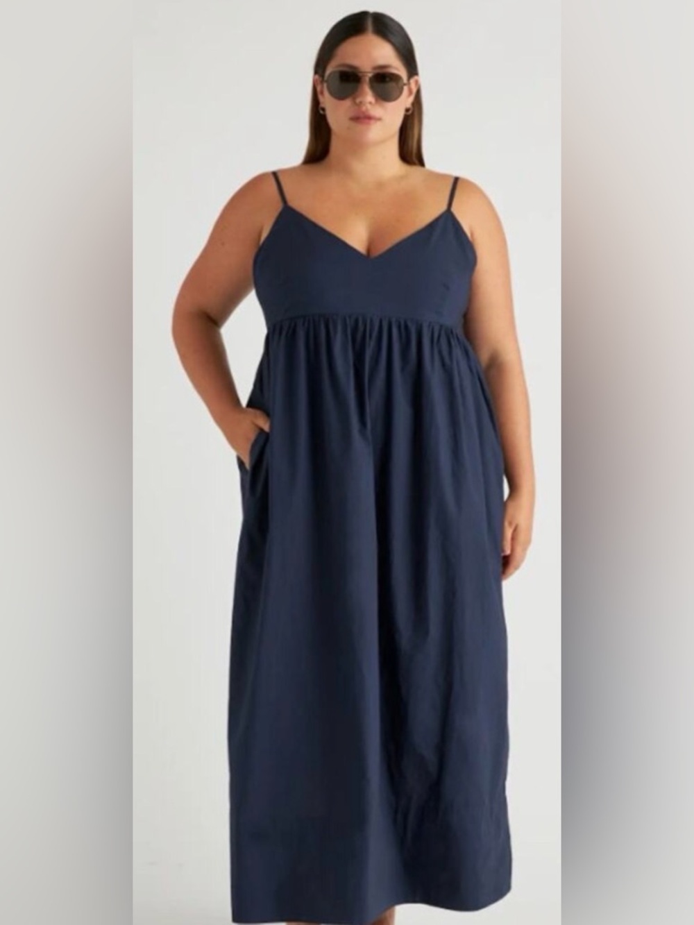 Quince 100% Organic Cotton Sleeveless Maxi Dress Size XL